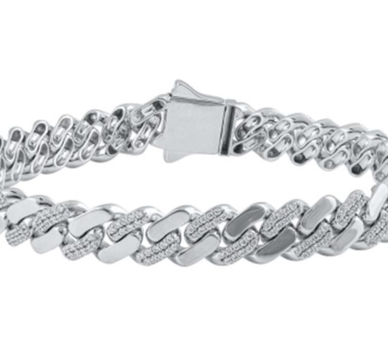 Diamond Set Cuban Bracelet