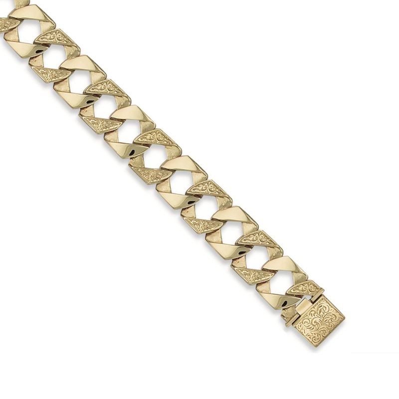 40g Plain And Patterned Chaps Bracelet