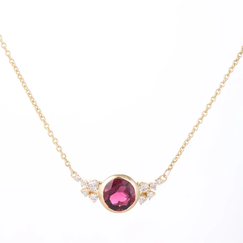 Tourmaline And Diamond Necklace
